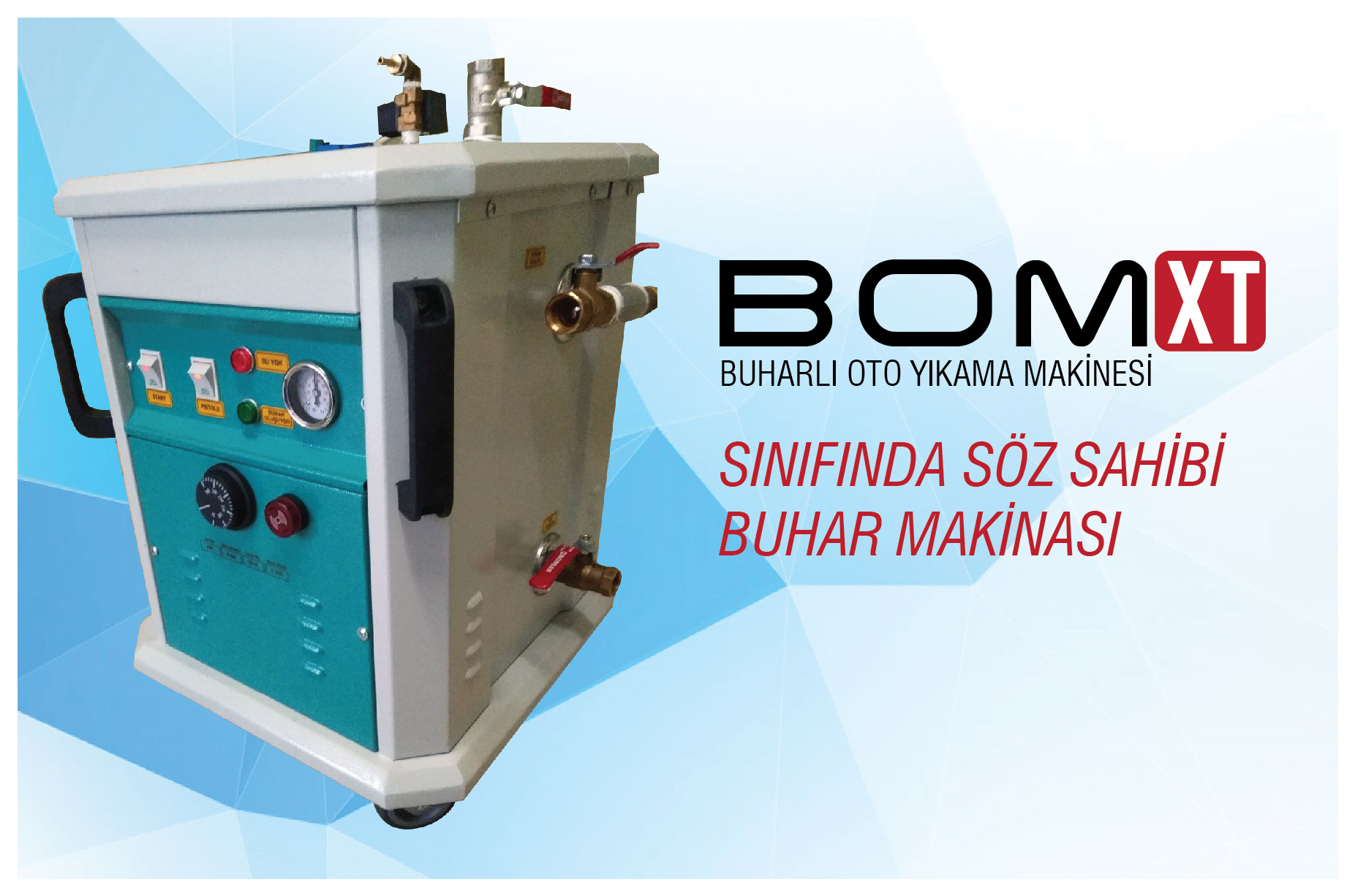 BOM XT BUHARLI OTO YIKAMA MAKİNASI