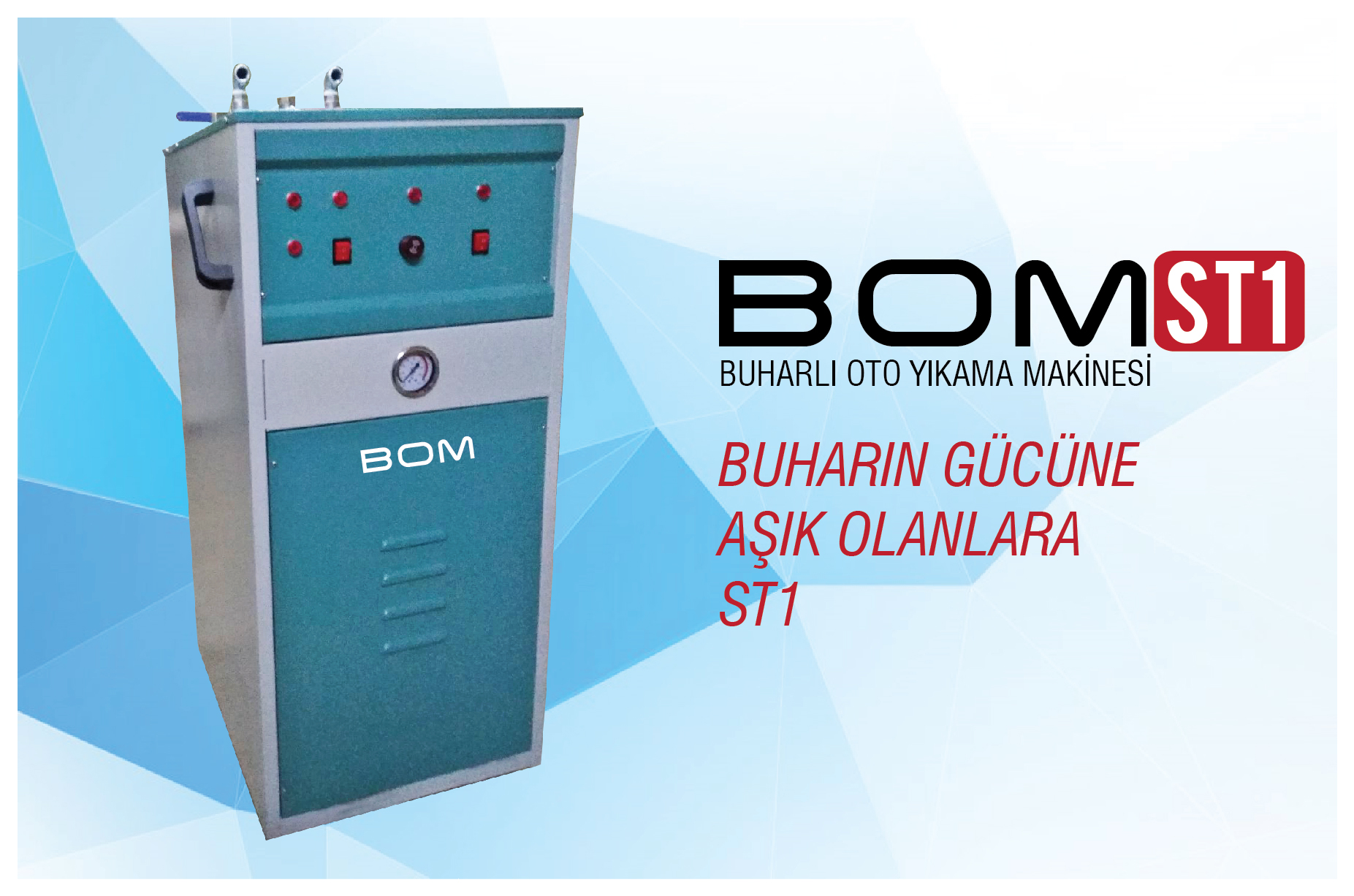 BOM ST1 BUHARLI OTO YIKAMA MAKİNASI